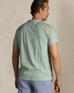 Lichtgroen linnen T-shirt