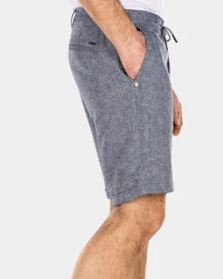 Linnen korte broek - Dusk Navy