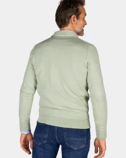 Linnen lichtgroen overhemd - Dusty Army