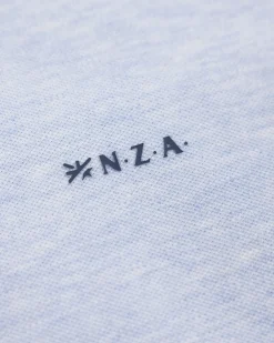 Longsleeve katoenen blauwe polo