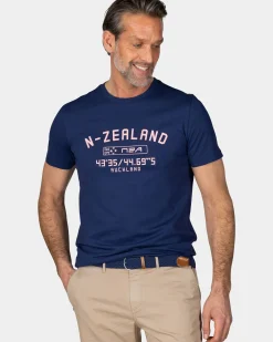 Marineblauw t-shirt