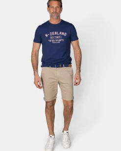 Marineblauw t-shirt