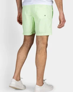 Mintgroene effen zwembroek met lycra binnenbroek