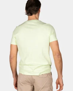 Mintgroen effen t-shirt van organisch katoen
