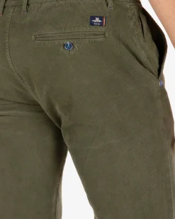 Napier Corduroy chino broek - Rock Green