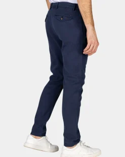 Navy chino met koord in de taille