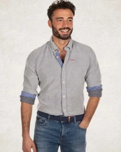Navy corduroy overhemd - Pitch navy