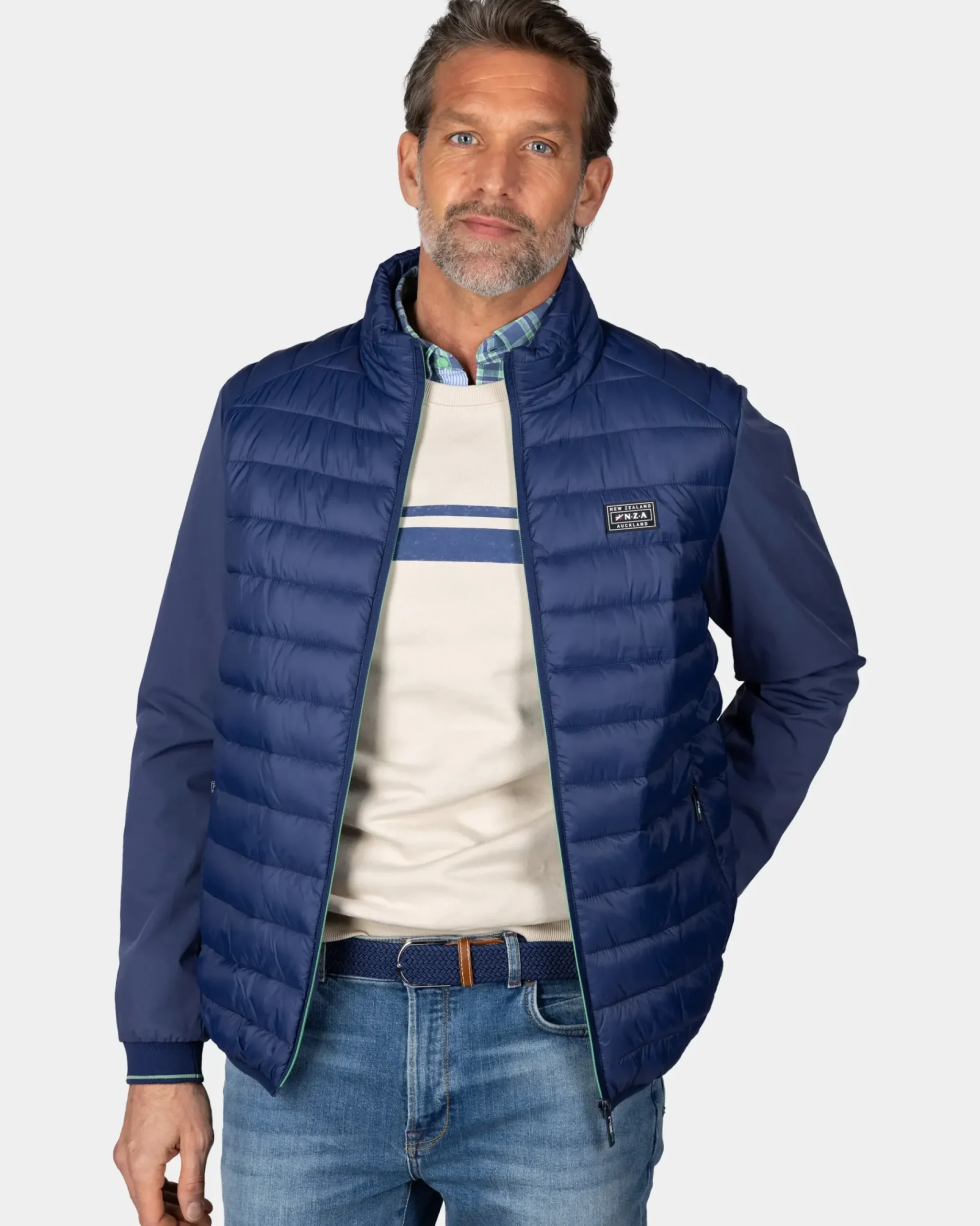 Navy gewatteerd jack