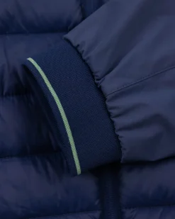Navy gewatteerd jack