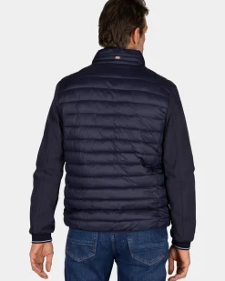 Navy gewatteerd jack
