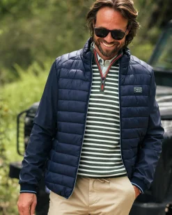 Navy gewatteerd jack