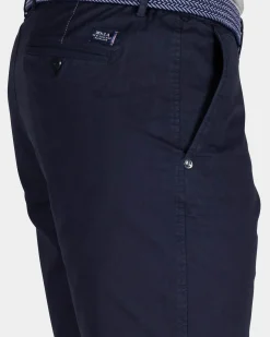 Navy katoenen chino short