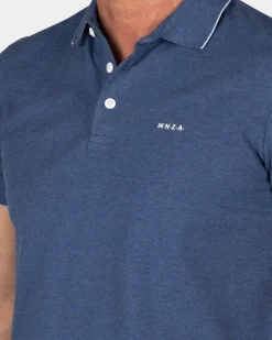 Navy katoenen polo