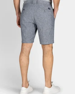 Navy linnen cargo short