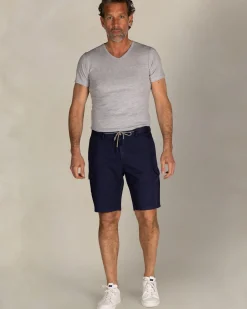 Navy linnen cargo shorts