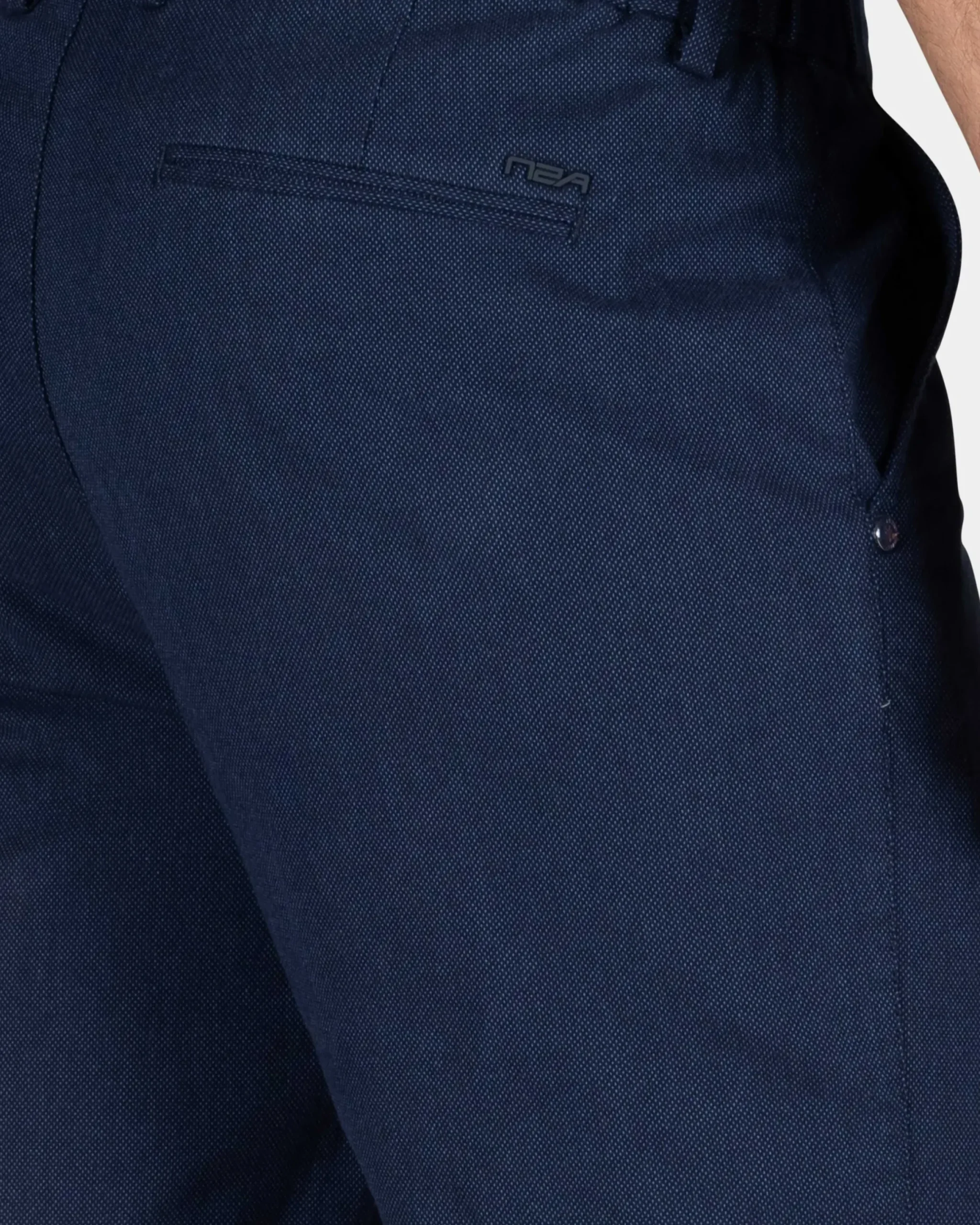 Navy stretch chino short