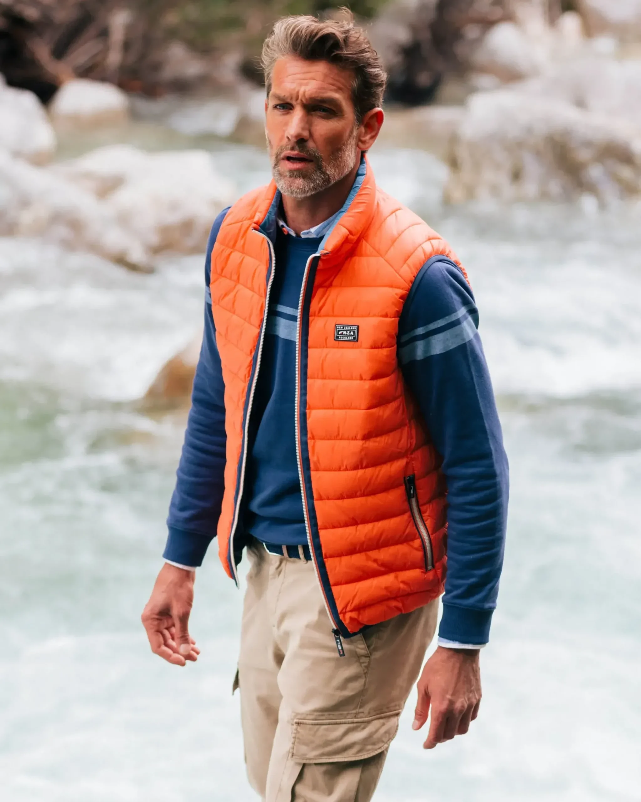 Oranje bodywarmer