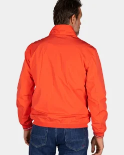 Oranje bomberjack met stretch