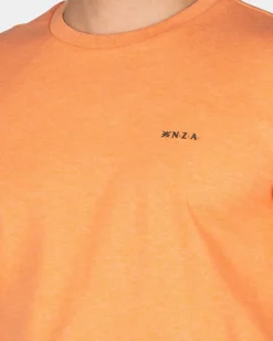 Oranje effen t-shirt van organisch katoen