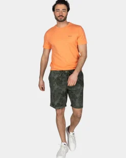 Oranje effen t-shirt van organisch katoen