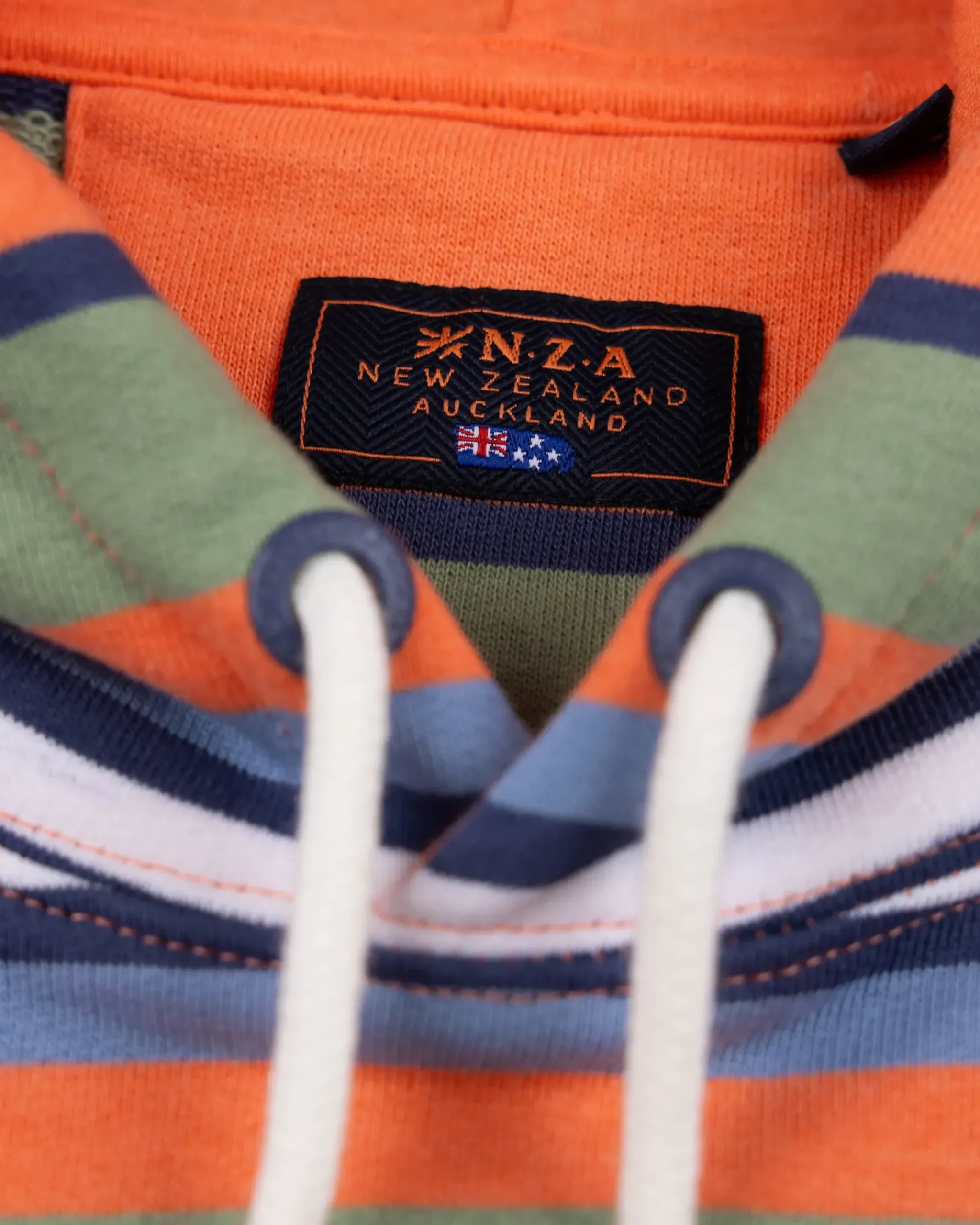 Oranje gestreepte hoodie
