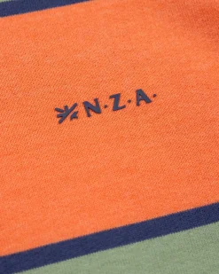 Oranje gestreepte hoodie