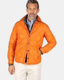 Oranje korte jas - Almond Orange