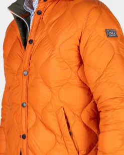 Oranje korte jas - Almond Orange