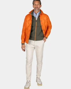 Oranje korte jas - Almond Orange