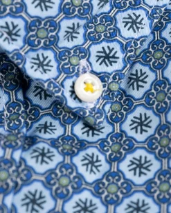 Overhemd met lange mouwen en print Rotootuaura - Ink Navy