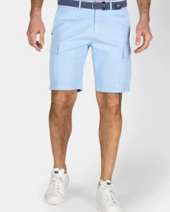Pastelblauw cargo short