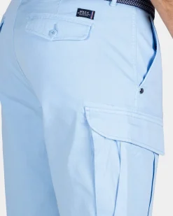 Pastelblauw cargo short