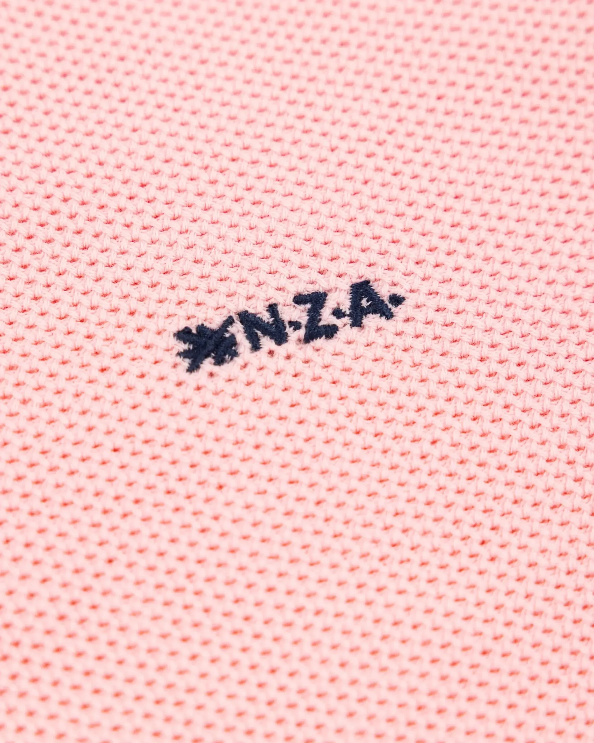 Pastelroze basis pullover met halve rits
