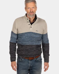 Pullover met knopen Price - Dusty Ecru