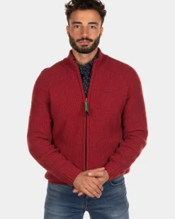 Ribgebreid vest Dry - Cardinal Red
