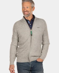 Ribgebreid vest Dry - Dusty Ecru