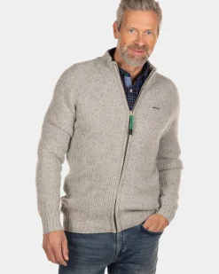 Ribgebreid vest Dry - Dusty Ecru