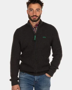 Ribgebreid vest Dry - Steady Navy