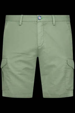 Shorts met linnen - Soft Olive