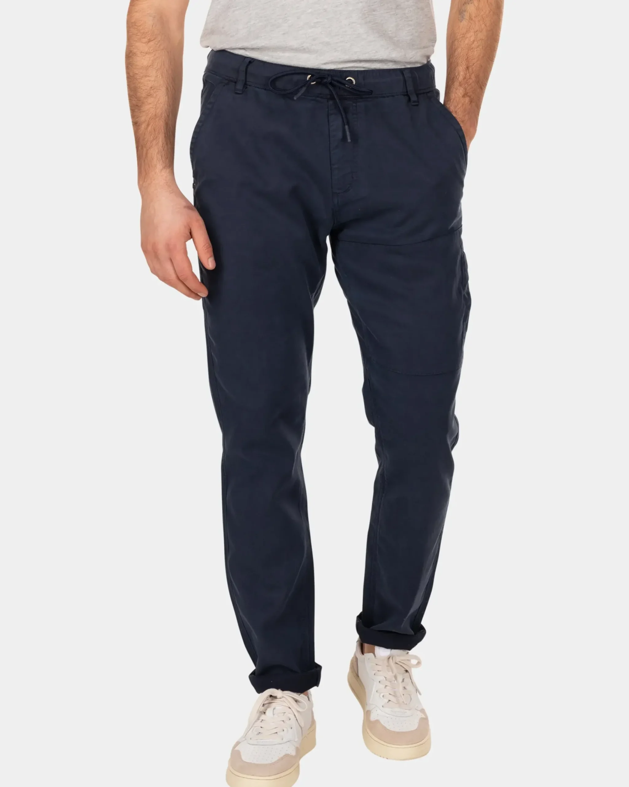 Sportieve effen chino - Traditional Navy