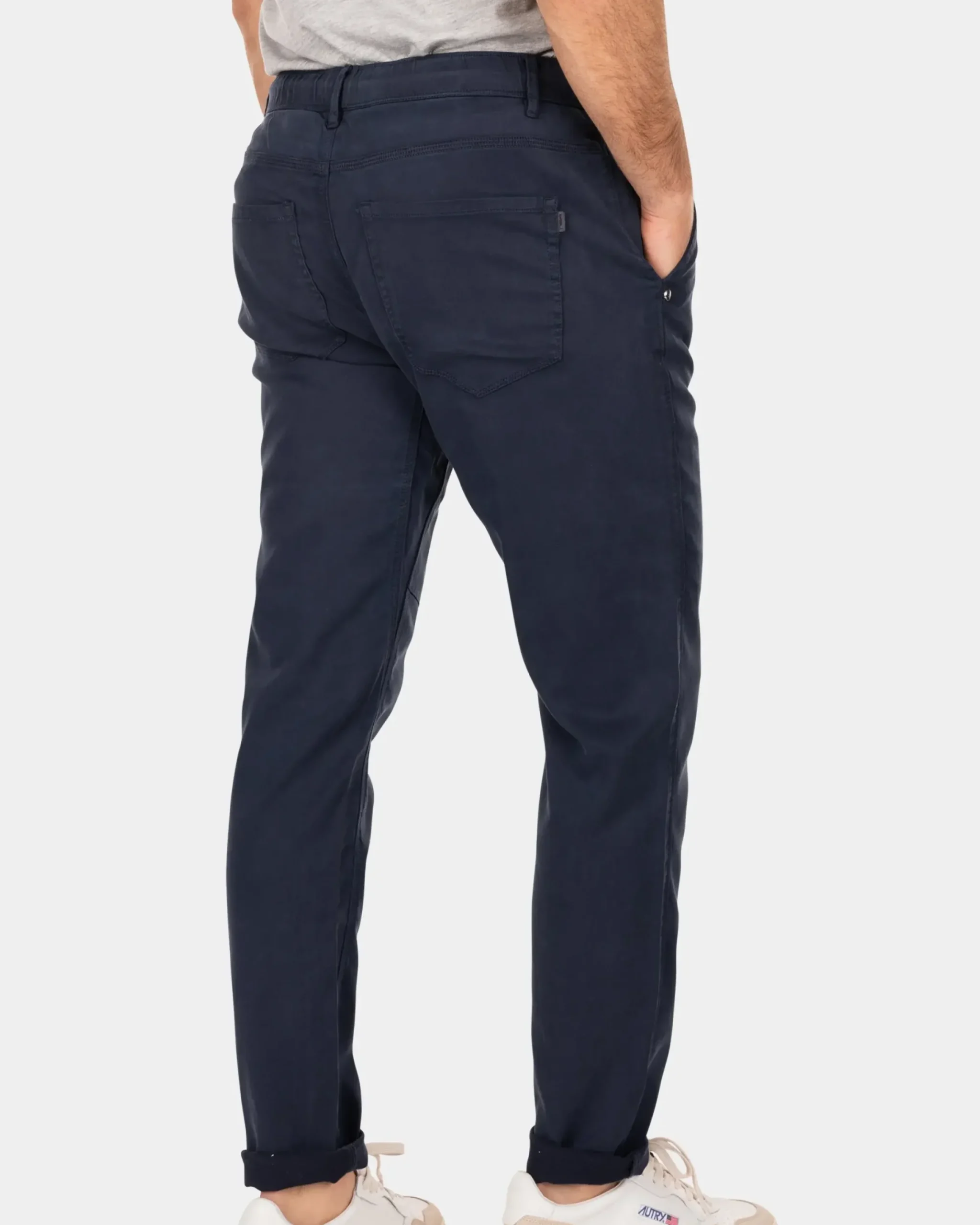 Sportieve effen chino - Traditional Navy