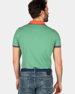 Sportieve effen polo - Amazon Green