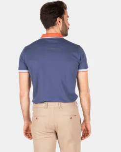 Sportieve effen polo - Dusk Navy