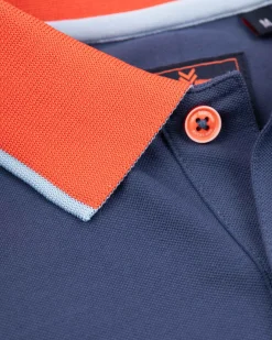 Sportieve effen polo - Dusk Navy