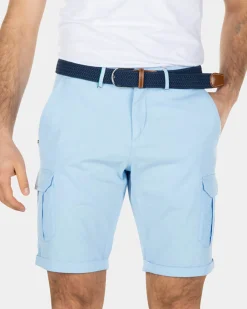 Stevige katoenen cargo korte broek - Bright Sky