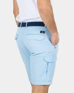 Stevige katoenen cargo korte broek - Bright Sky
