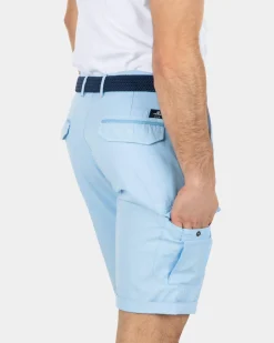 Stevige katoenen cargo korte broek - Bright Sky