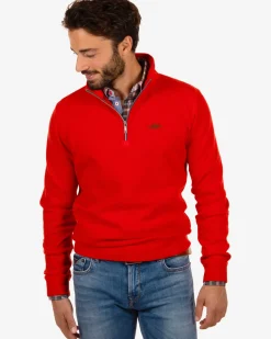 Sweater met rits Arapohue - Rustic Orange