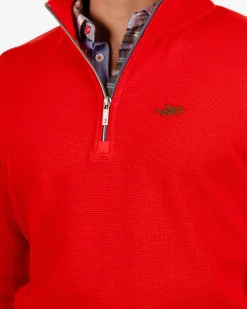 Sweater met rits Arapohue - Rustic Orange