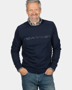 Sweater met ronde hals Oruawharo - Ink Navy